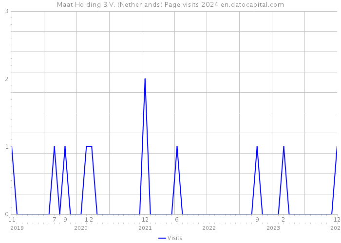 Maat Holding B.V. (Netherlands) Page visits 2024 