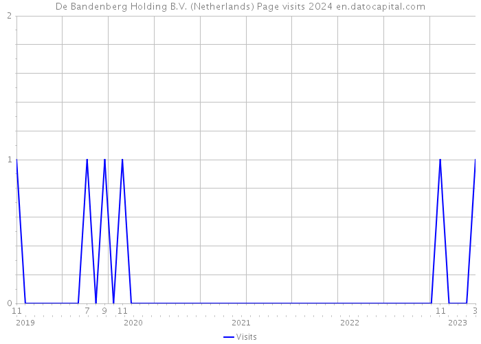 De Bandenberg Holding B.V. (Netherlands) Page visits 2024 