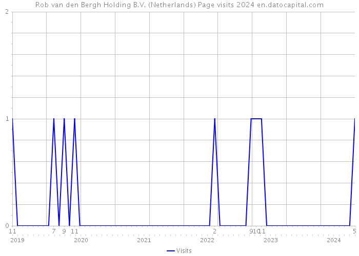 Rob van den Bergh Holding B.V. (Netherlands) Page visits 2024 
