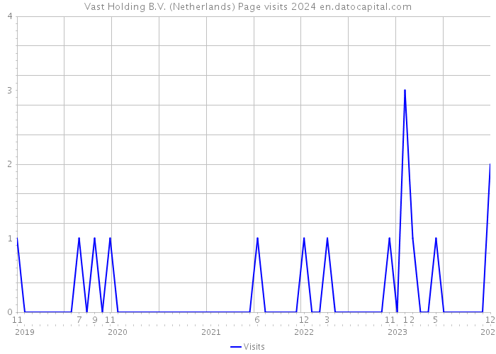 Vast Holding B.V. (Netherlands) Page visits 2024 
