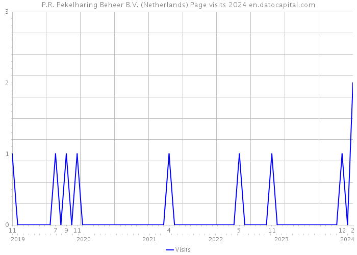 P.R. Pekelharing Beheer B.V. (Netherlands) Page visits 2024 