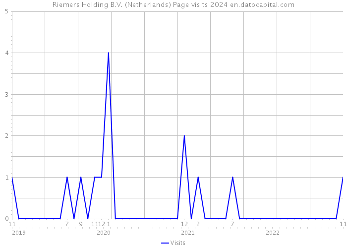 Riemers Holding B.V. (Netherlands) Page visits 2024 