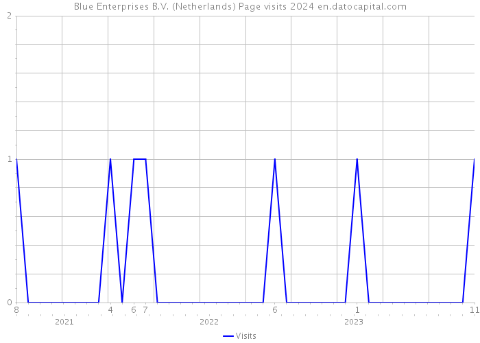 Blue Enterprises B.V. (Netherlands) Page visits 2024 
