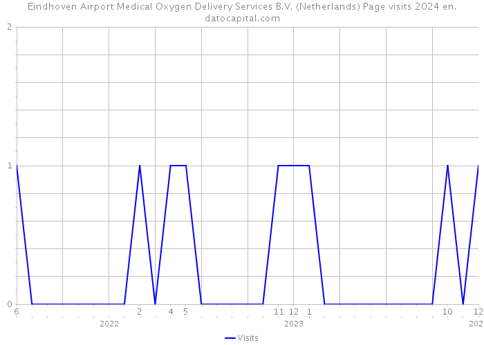 Eindhoven Airport Medical Oxygen Delivery Services B.V. (Netherlands) Page visits 2024 
