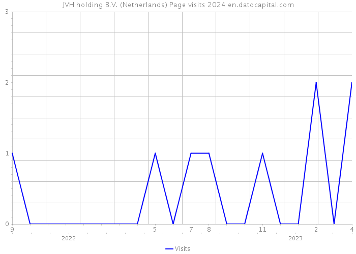 JVH holding B.V. (Netherlands) Page visits 2024 