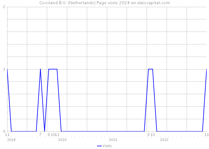 Gooiland B.V. (Netherlands) Page visits 2024 