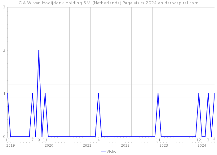 G.A.W. van Hooijdonk Holding B.V. (Netherlands) Page visits 2024 
