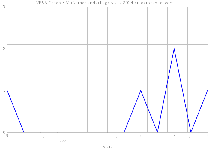 VP&A Groep B.V. (Netherlands) Page visits 2024 