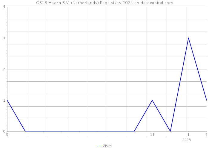 OS16 Hoorn B.V. (Netherlands) Page visits 2024 