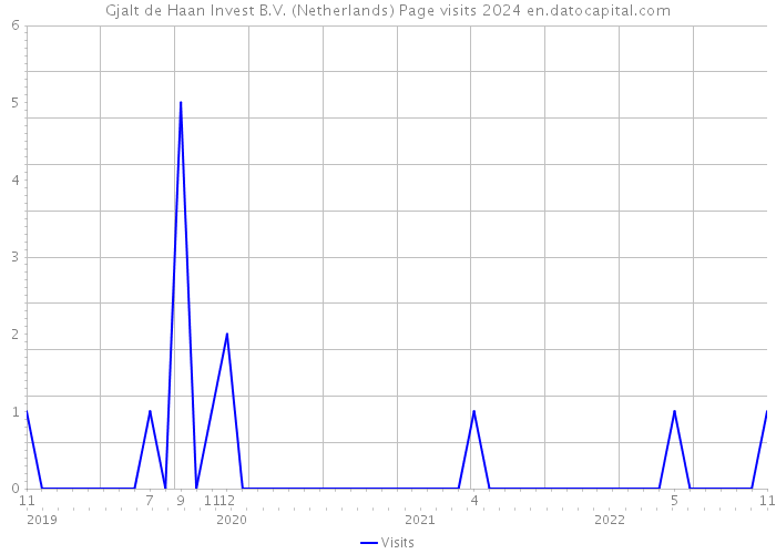 Gjalt de Haan Invest B.V. (Netherlands) Page visits 2024 