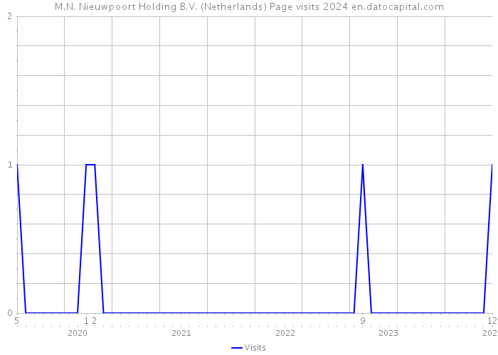 M.N. Nieuwpoort Holding B.V. (Netherlands) Page visits 2024 