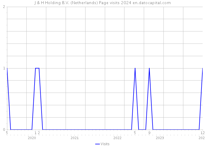 J & H Holding B.V. (Netherlands) Page visits 2024 
