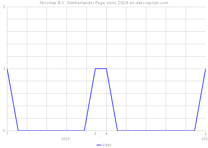 Nicomar B.V. (Netherlands) Page visits 2024 