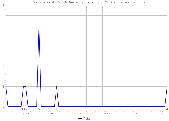Ruijt Management B.V. (Netherlands) Page visits 2024 