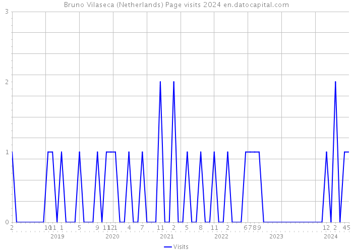 Bruno Vilaseca (Netherlands) Page visits 2024 