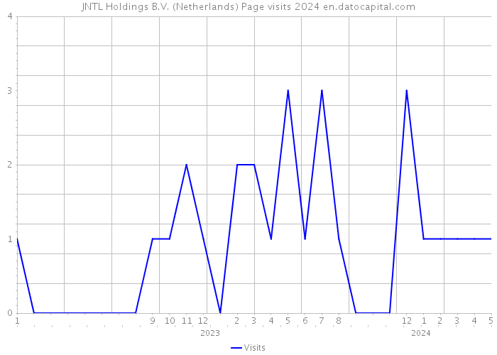 JNTL Holdings B.V. (Netherlands) Page visits 2024 