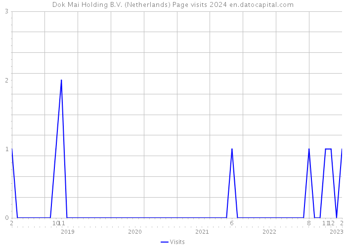 Dok Mai Holding B.V. (Netherlands) Page visits 2024 
