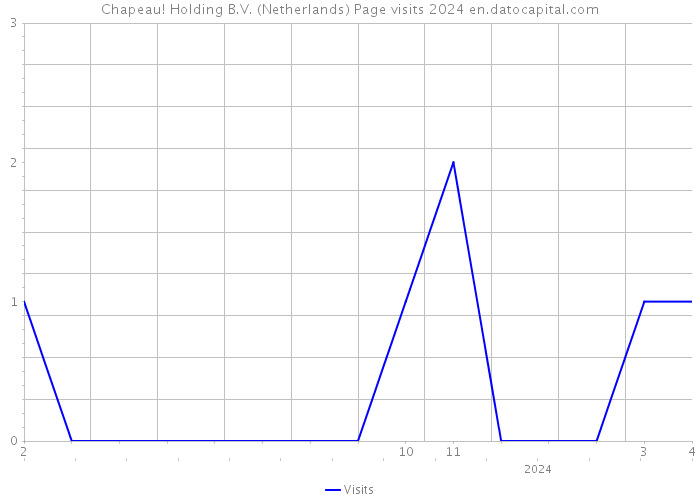 Chapeau! Holding B.V. (Netherlands) Page visits 2024 