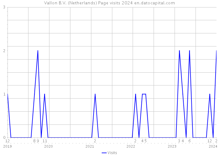 Vallon B.V. (Netherlands) Page visits 2024 
