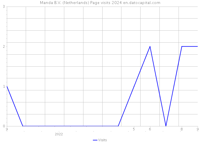 Manda B.V. (Netherlands) Page visits 2024 