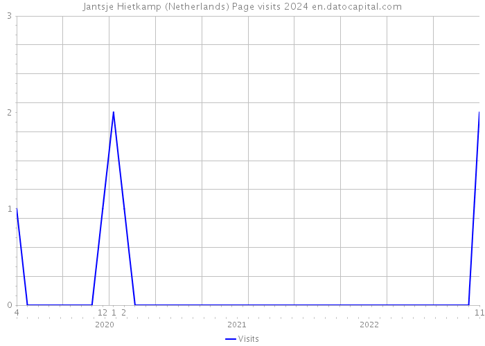 Jantsje Hietkamp (Netherlands) Page visits 2024 