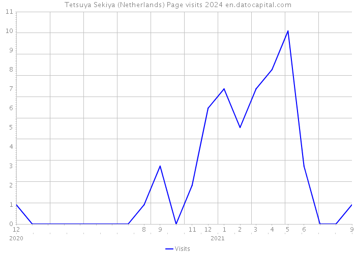 Tetsuya Sekiya (Netherlands) Page visits 2024 