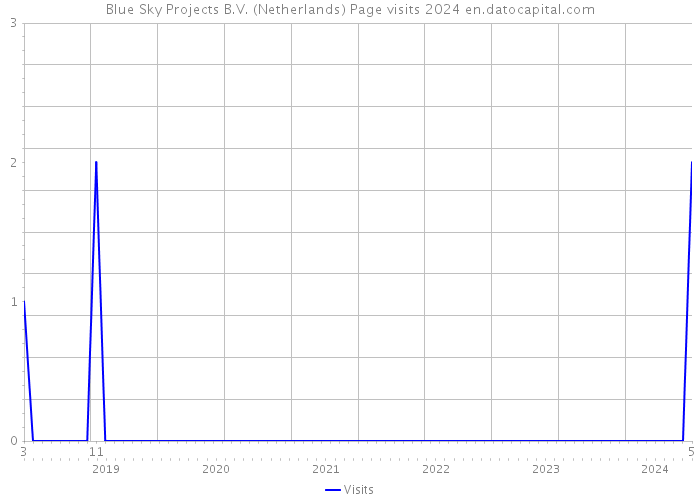 Blue Sky Projects B.V. (Netherlands) Page visits 2024 