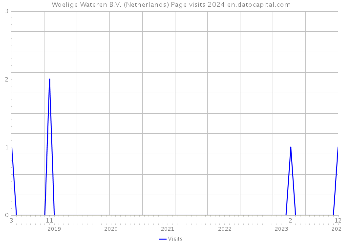 Woelige Wateren B.V. (Netherlands) Page visits 2024 