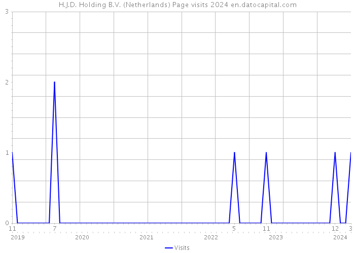 H.J.D. Holding B.V. (Netherlands) Page visits 2024 