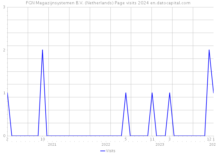 FGN Magazijnsystemen B.V. (Netherlands) Page visits 2024 