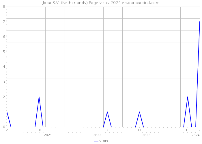 Joba B.V. (Netherlands) Page visits 2024 