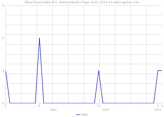 Ekkel Exploitatie B.V. (Netherlands) Page visits 2024 