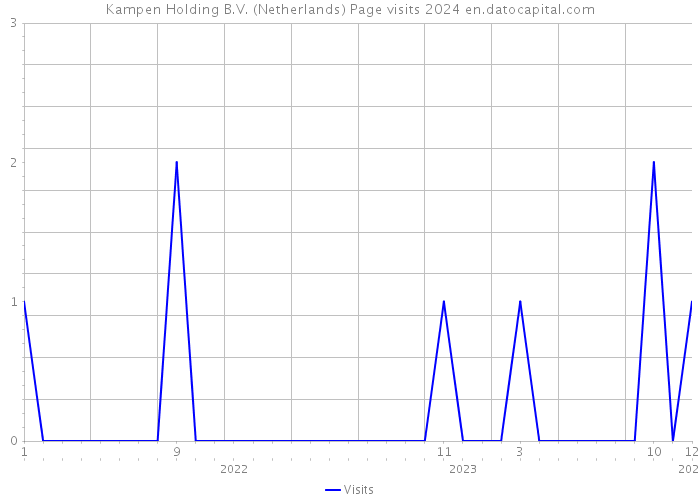 Kampen Holding B.V. (Netherlands) Page visits 2024 