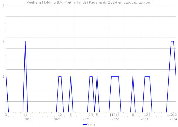 Reeberg Holding B.V. (Netherlands) Page visits 2024 