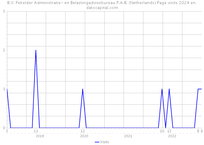B.V. Pekelder Administratie- en Belastingadviesbureau P.A.B. (Netherlands) Page visits 2024 