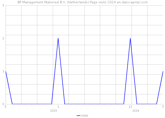 BP Management Materieel B.V. (Netherlands) Page visits 2024 