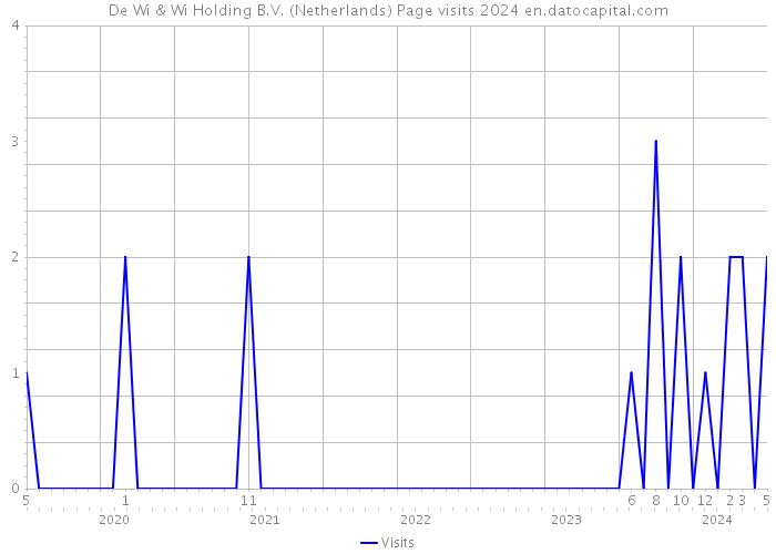 De Wi & Wi Holding B.V. (Netherlands) Page visits 2024 