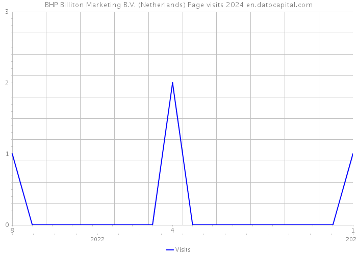 BHP Billiton Marketing B.V. (Netherlands) Page visits 2024 