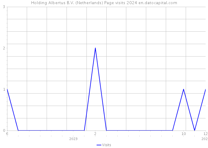 Holding Albertus B.V. (Netherlands) Page visits 2024 