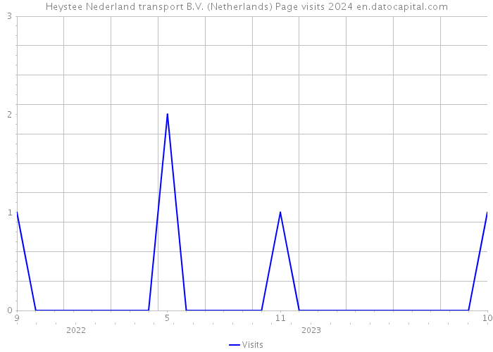 Heystee Nederland transport B.V. (Netherlands) Page visits 2024 