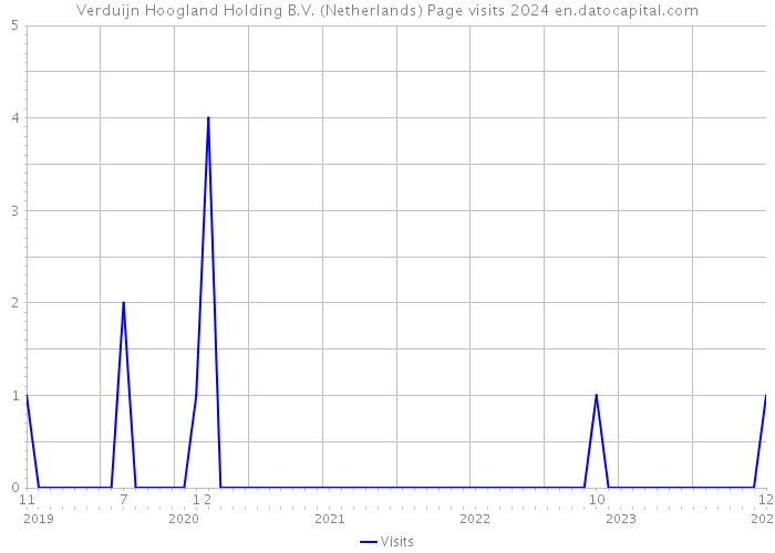 Verduijn Hoogland Holding B.V. (Netherlands) Page visits 2024 
