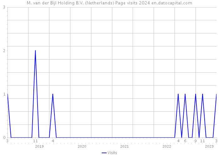 M. van der Bijl Holding B.V. (Netherlands) Page visits 2024 