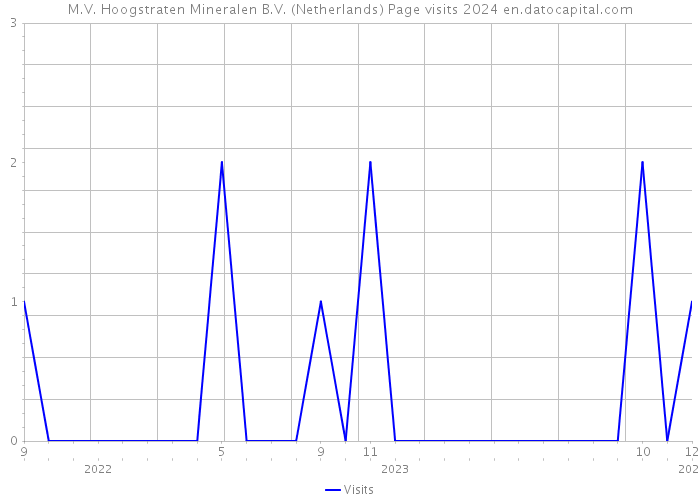 M.V. Hoogstraten Mineralen B.V. (Netherlands) Page visits 2024 
