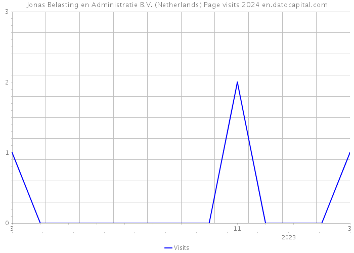 Jonas Belasting en Administratie B.V. (Netherlands) Page visits 2024 