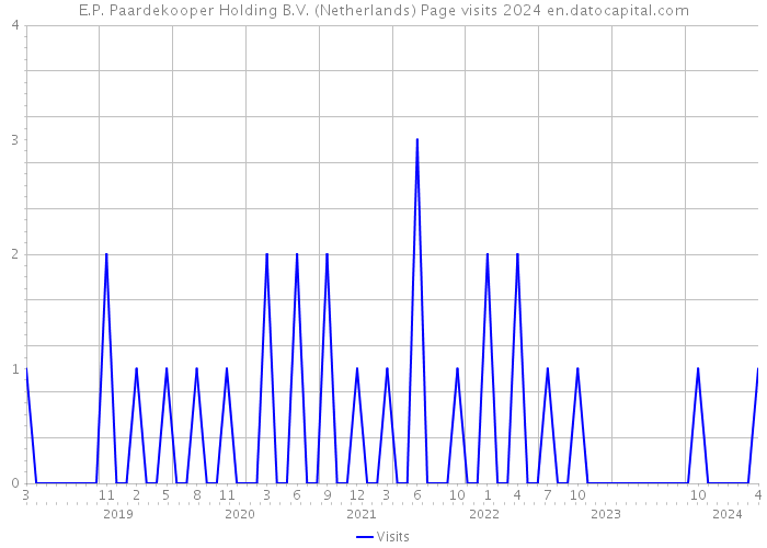 E.P. Paardekooper Holding B.V. (Netherlands) Page visits 2024 