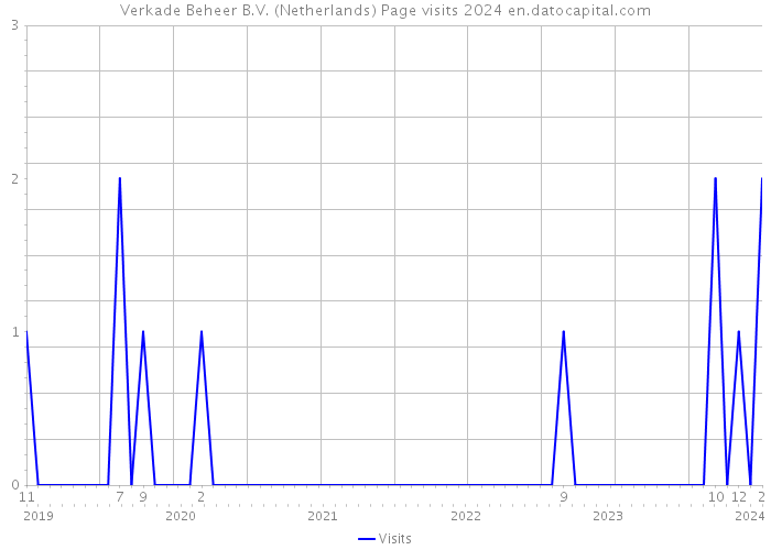Verkade Beheer B.V. (Netherlands) Page visits 2024 