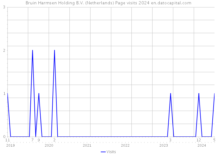 Bruin Harmsen Holding B.V. (Netherlands) Page visits 2024 