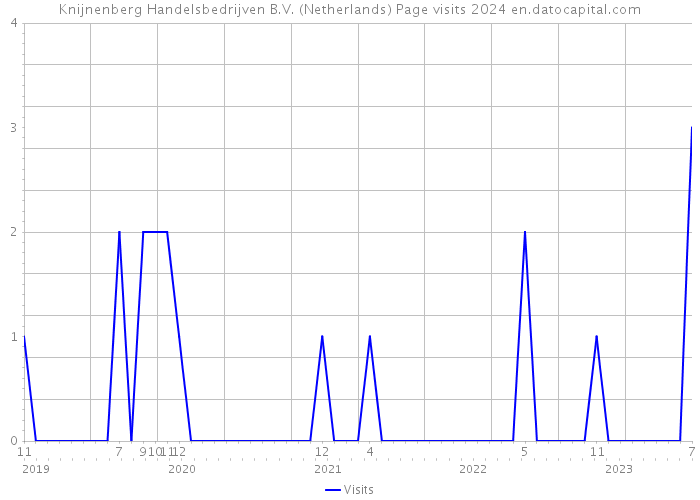 Knijnenberg Handelsbedrijven B.V. (Netherlands) Page visits 2024 