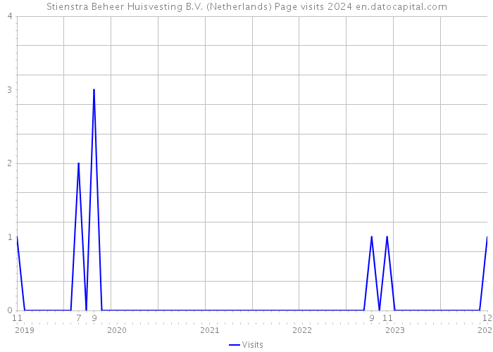 Stienstra Beheer Huisvesting B.V. (Netherlands) Page visits 2024 