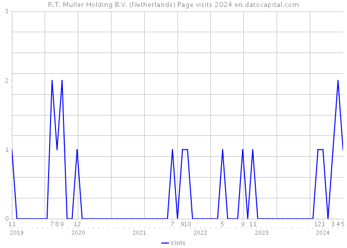 R.T. Muller Holding B.V. (Netherlands) Page visits 2024 